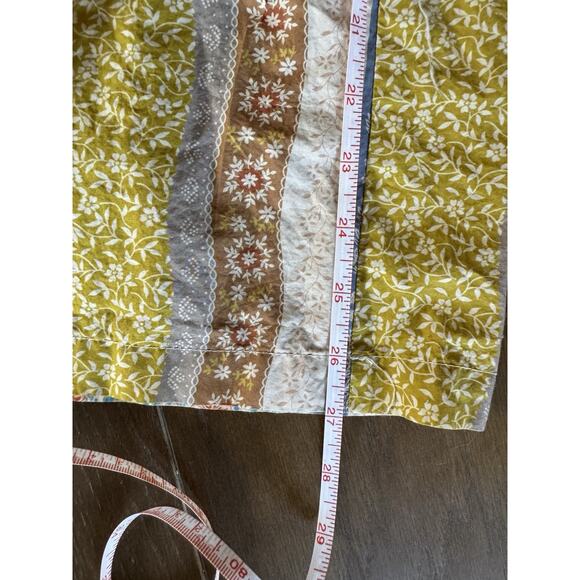 BlueVelvet Women’s Pants Boho Patchwork Wide Leg Ruffle Tie Waist Size Small - Picture 5 of 5